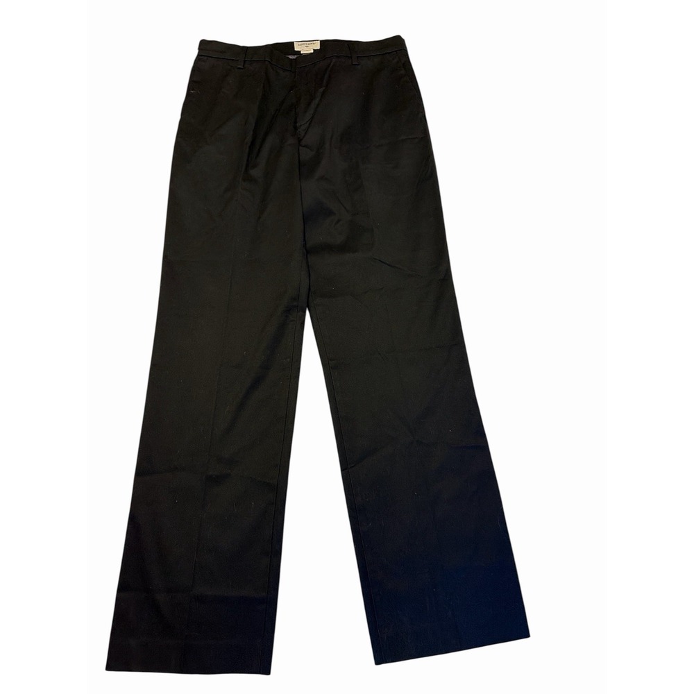 Dockers NWT 34x34 Iron Free Stretch Straight Fit Khakis Pants Black Chinos Men